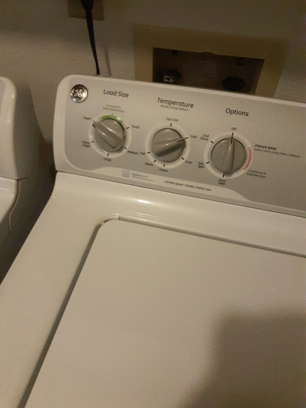 A washing machine in Oklahoma City