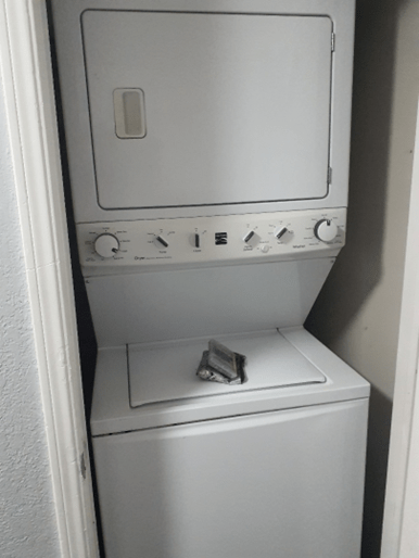 Adams Appliance Repair Inc. arrives to repair a Kenmore stacked washer/dryer in Yukon OK. You can count on Adams Appliance Repair Inc. for Kenmore in Oklahoma County.